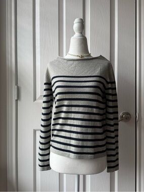 Jean Paul Gaultier Striped Sparkly Knit Lightweight Sweater Excellent Condition